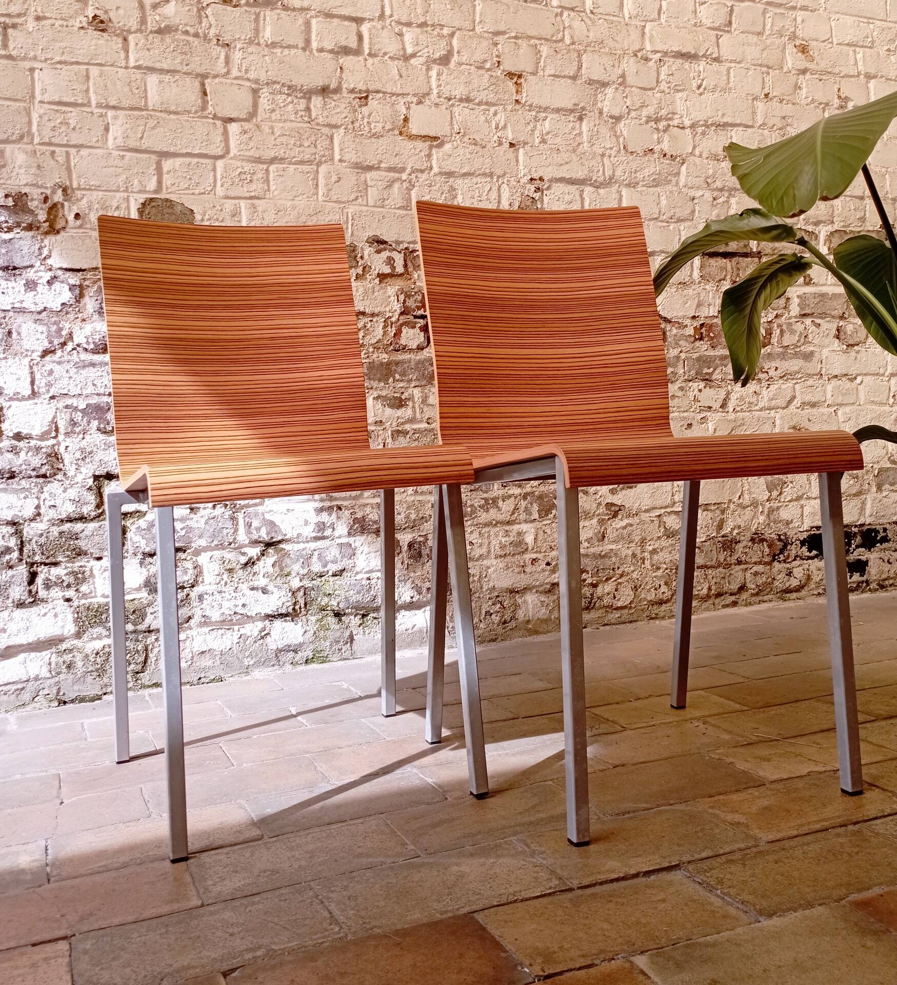 Pair of vintage Kuadra chairs / Pedrali - Italian design