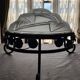 Art Deco ceiling light with wrought iron support