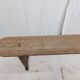 Old wooden farm bench