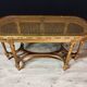 Piano bench cannée Louis XVI style in gilded wood