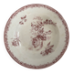 Assiette creuse terre de fer décor floral modèle Fontanges de Sarregue