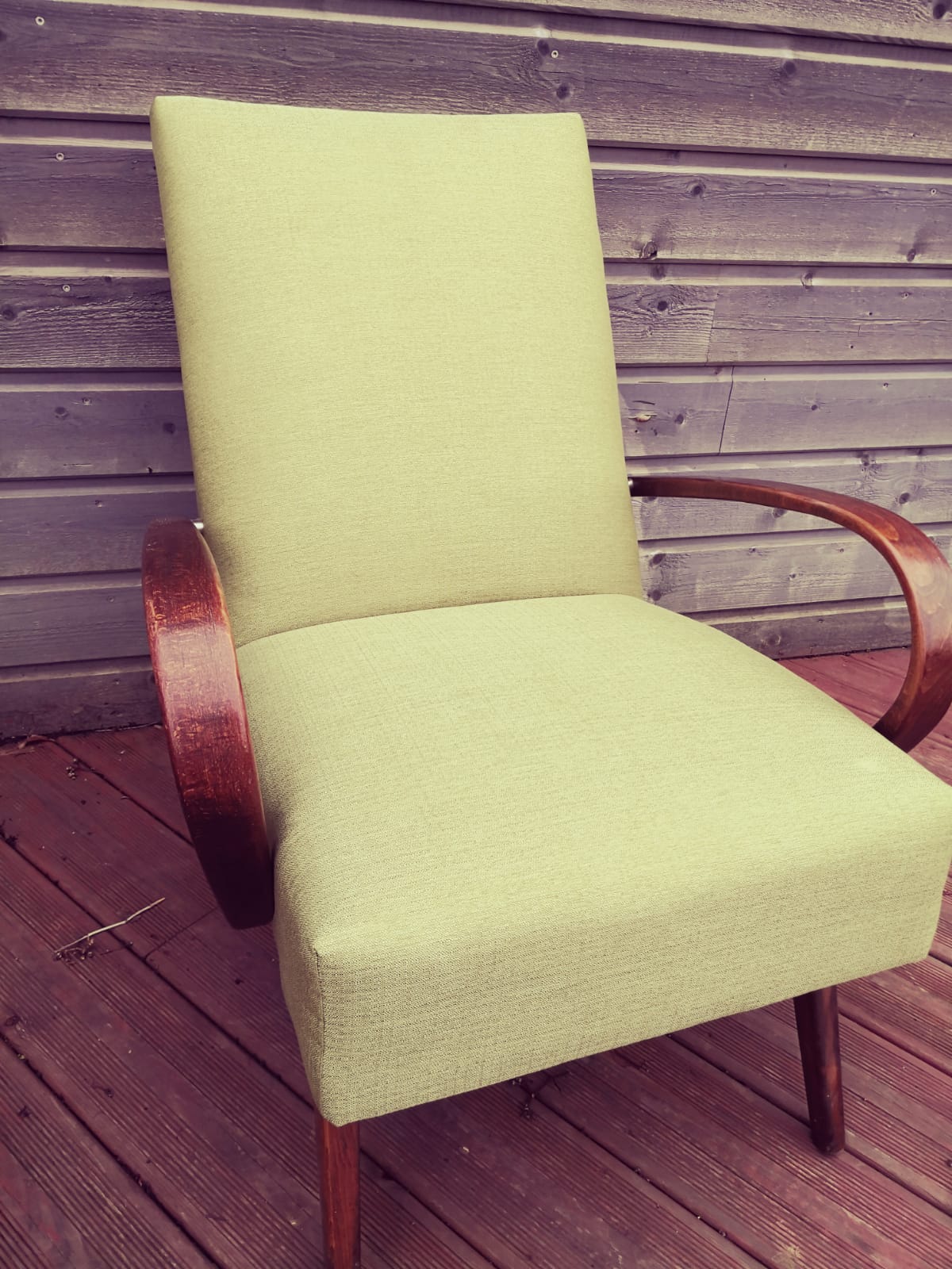 Pair of vintage Czech armchairs, Scandinavian style, 50s