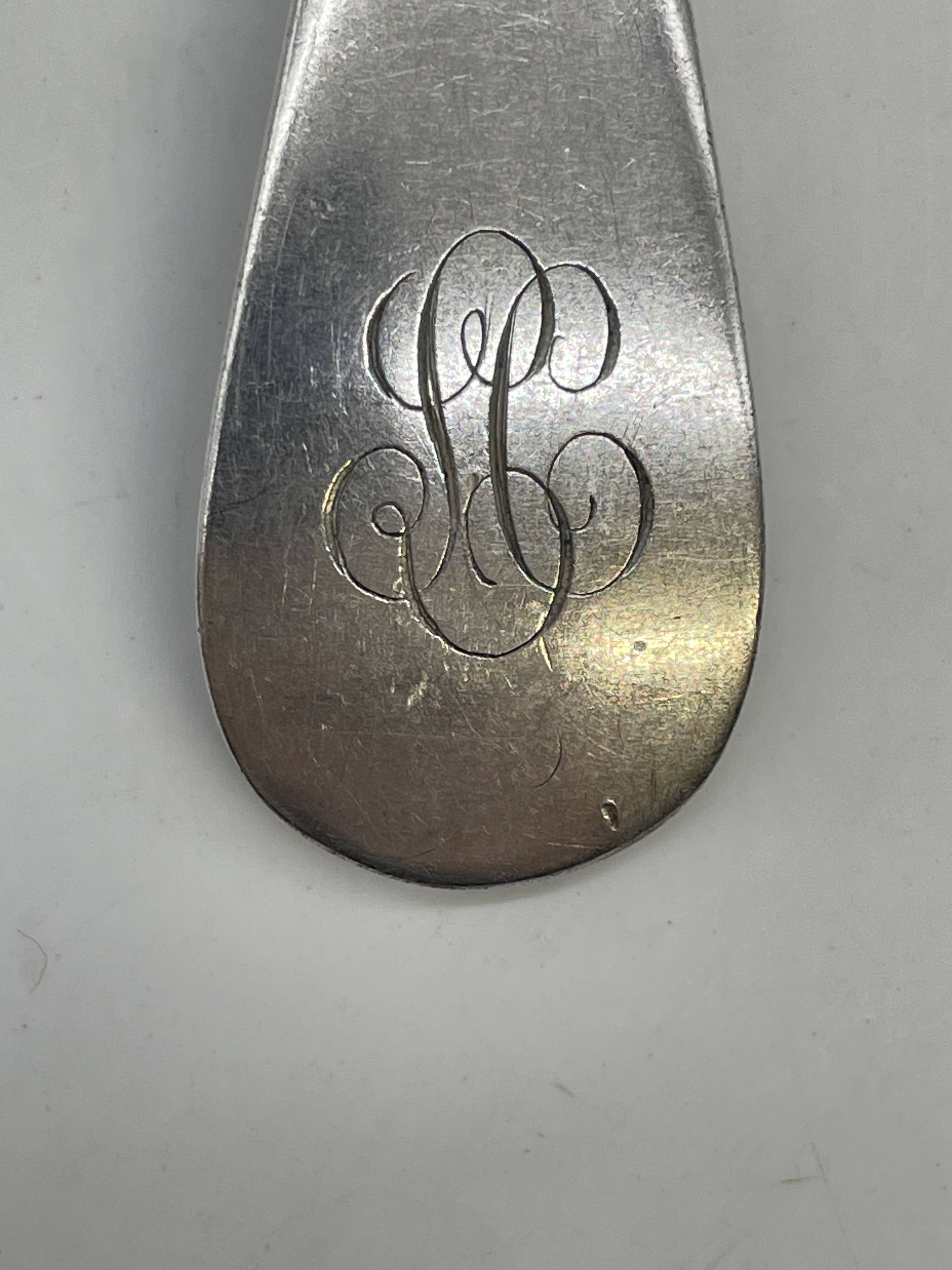 Set of 15 soup spoons and 9 lunch forks by Christofle.