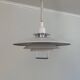 Suspension extensible métal blanc laqué, suède années 70/80