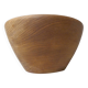 Large turned wooden salad bowl