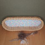 Rattan pan pattern vintage flowers