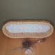 Rattan pan pattern vintage flowers
