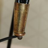 Black metal tripod floor lamp 1950