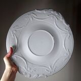 Very large centerpiece dish Lafarge & Co Limoges porcelain vintage