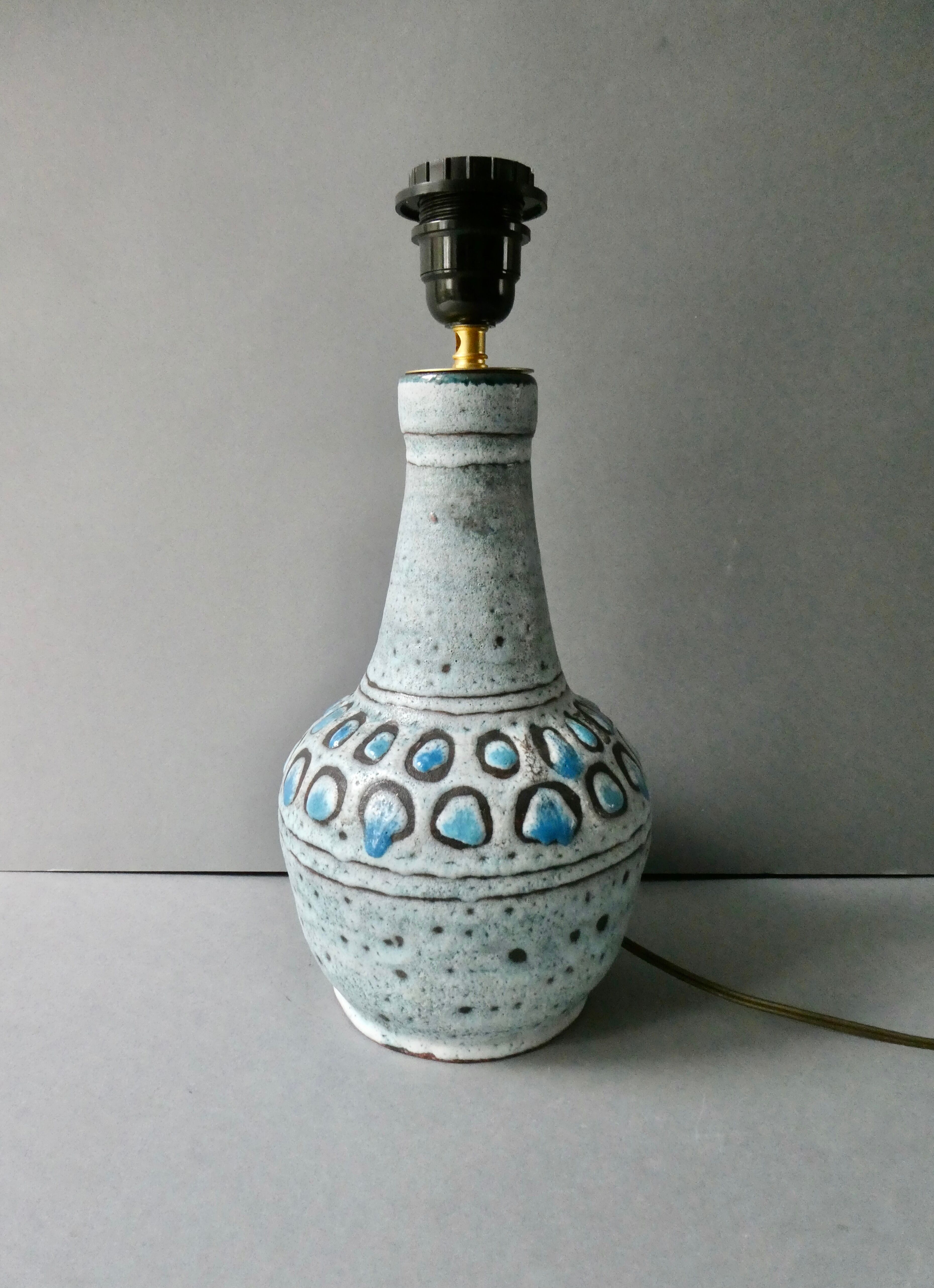 cramic lamp Danuta Le Henaff Larmor Beach, 70s