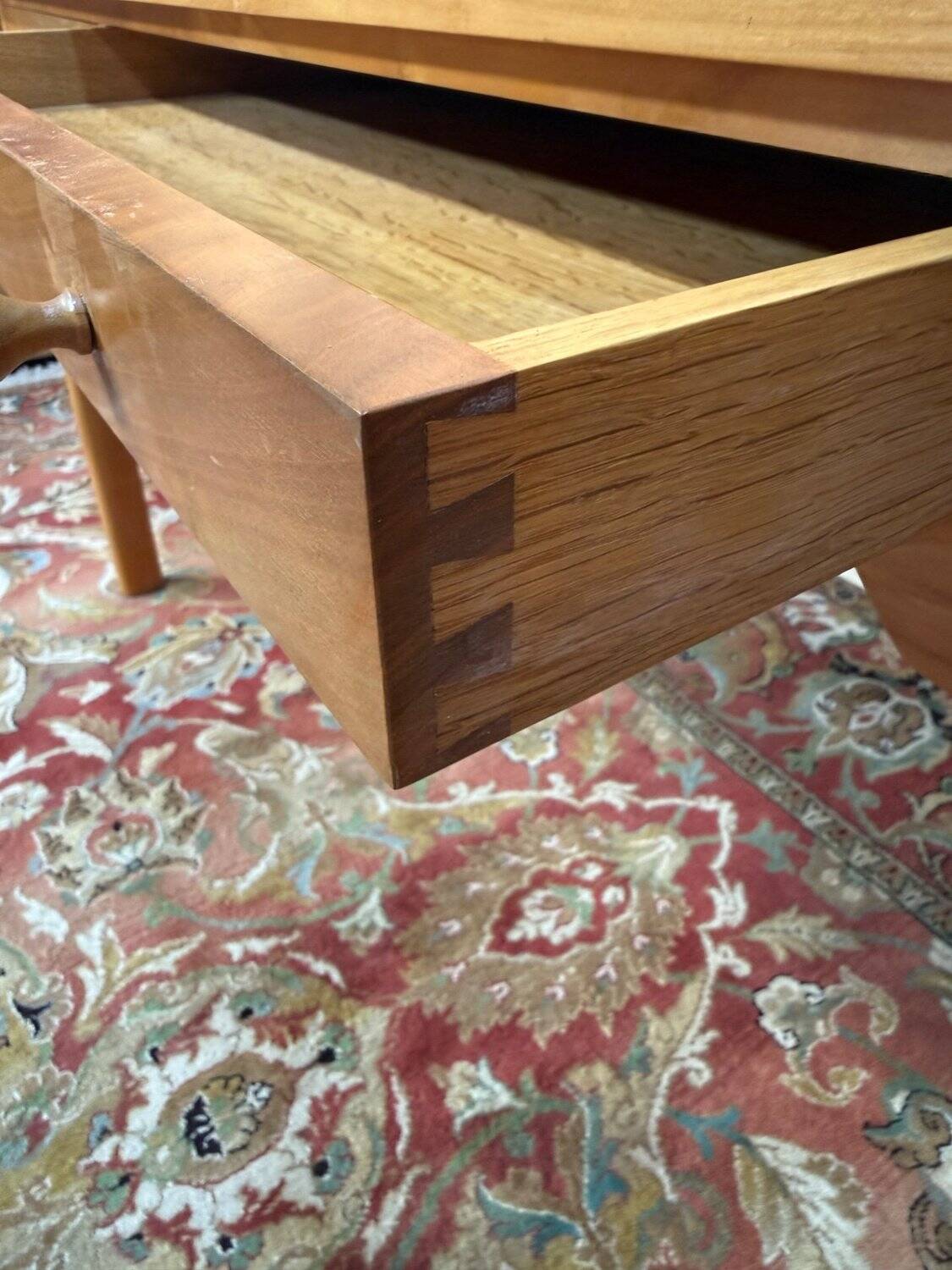 Flat desk – Scandinavian Style – Attributed to Petersen Bernt – Walnut and Oak