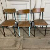 Lot 3 child size school chairs