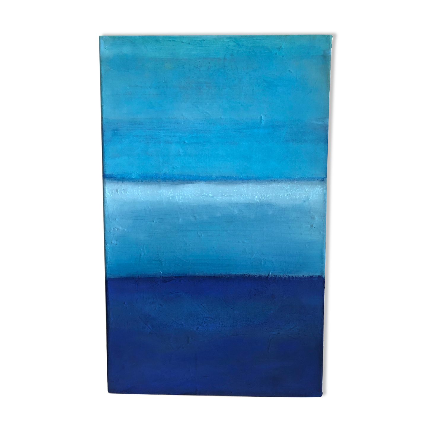 Blue abstract painting