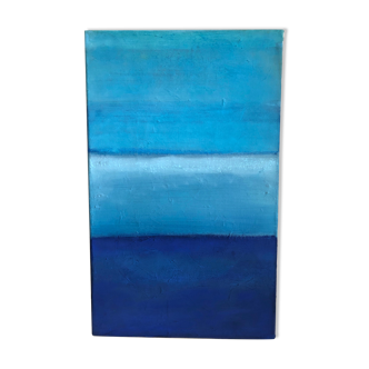 Blue abstract painting