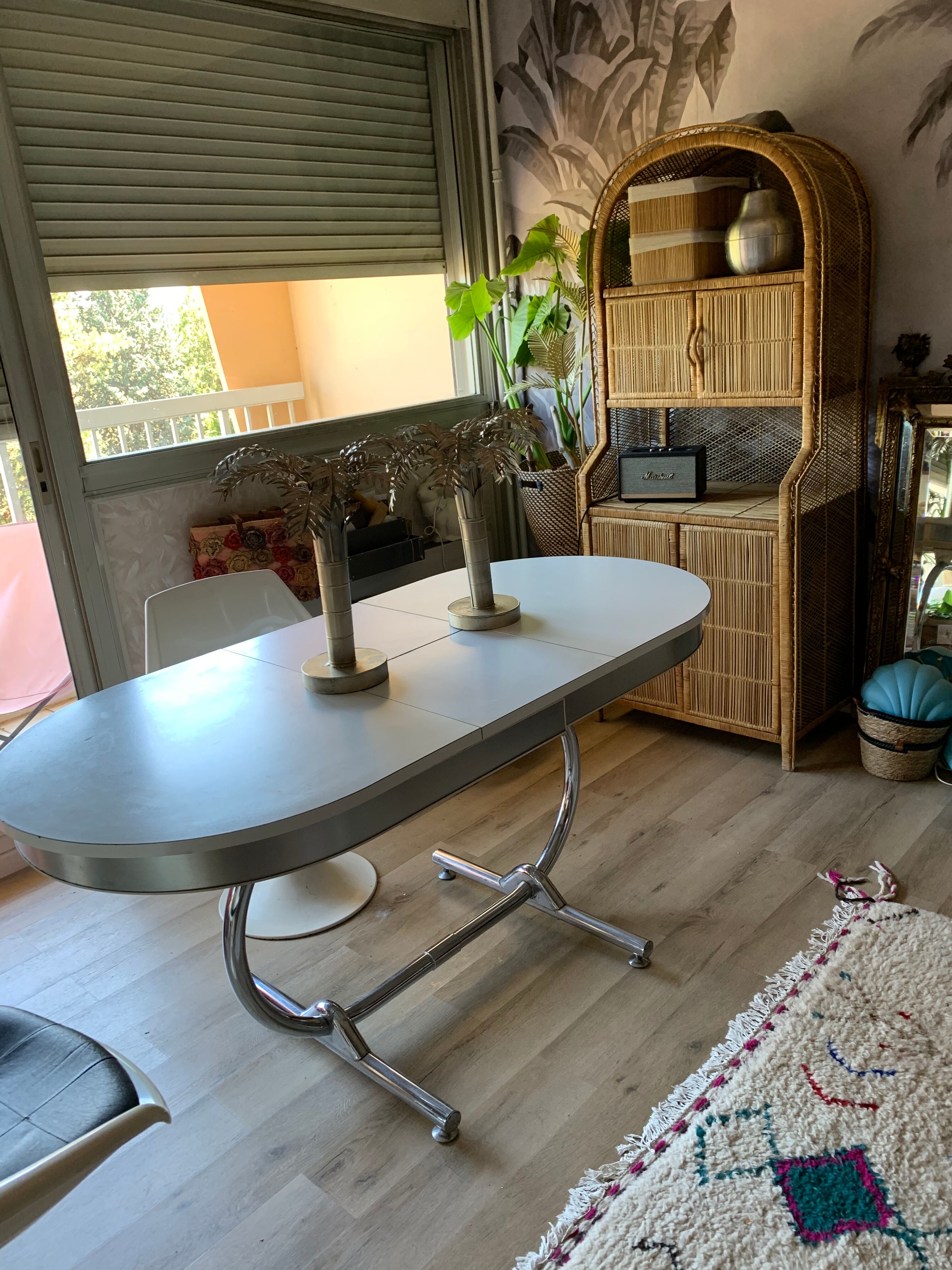 Formica table and chrome