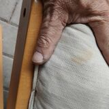 folding chair by Gilles Lundgren in canvas and pine