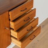 Teak veneer wall shelf, 1960s