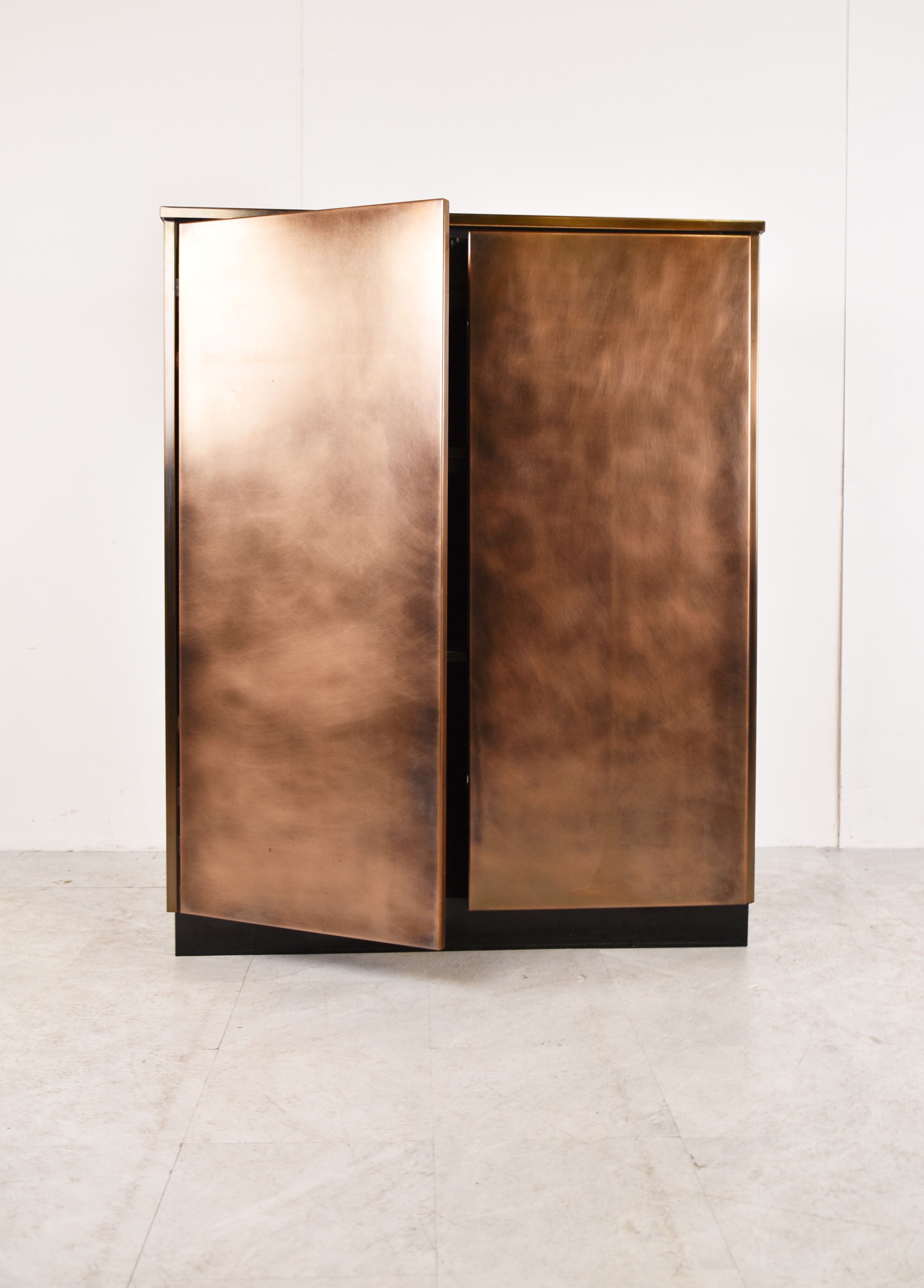 Vintage  belgochrom bar cabinet, 1980s