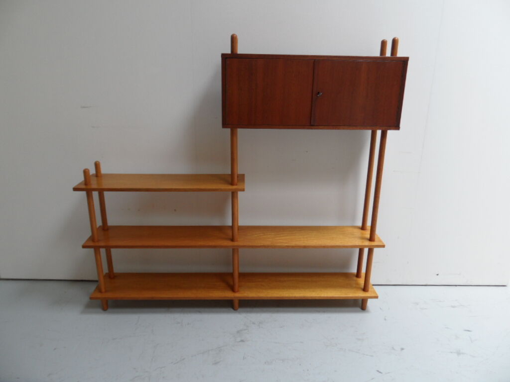 Vintage roomdivider open bookcase