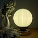 Vintage mint green opaline globe table lamp