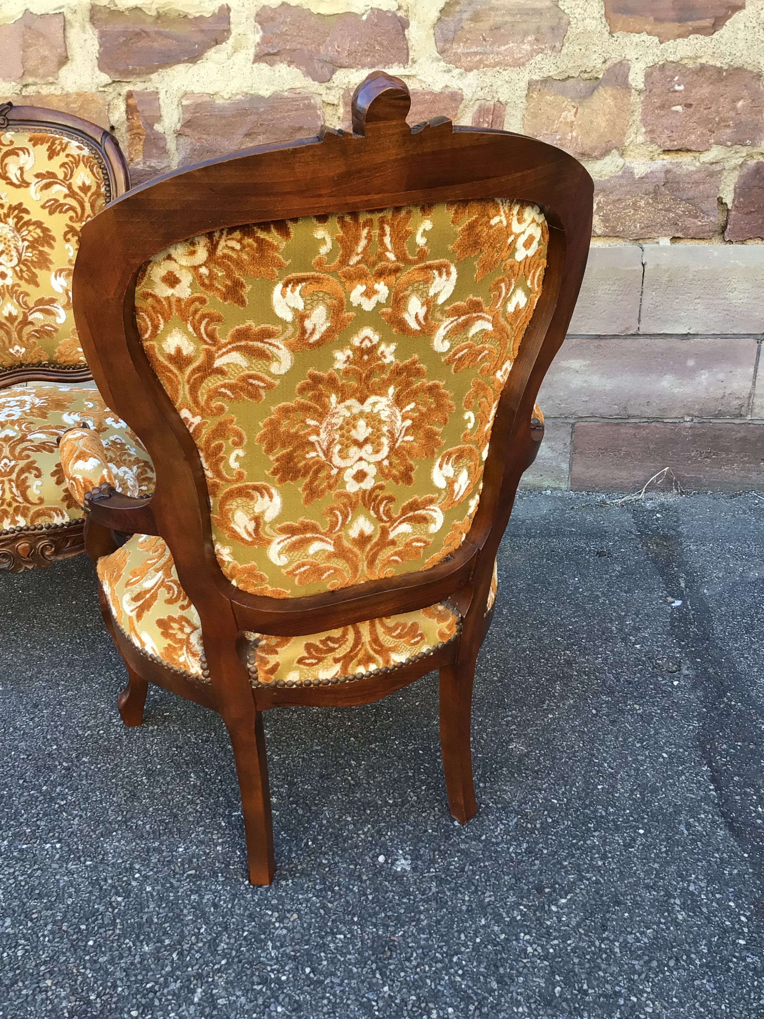 Pair of nineteenth style Louis Philippe mahogany heaters