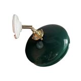 Green opaline wall light