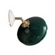 Green opaline wall light
