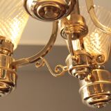 Italian lampadario in glass of Murano 1940s In ottime Conditions