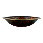 Bol / centre de table en lucite à motif de tortue de style Hollywood Regency, Italie 1970