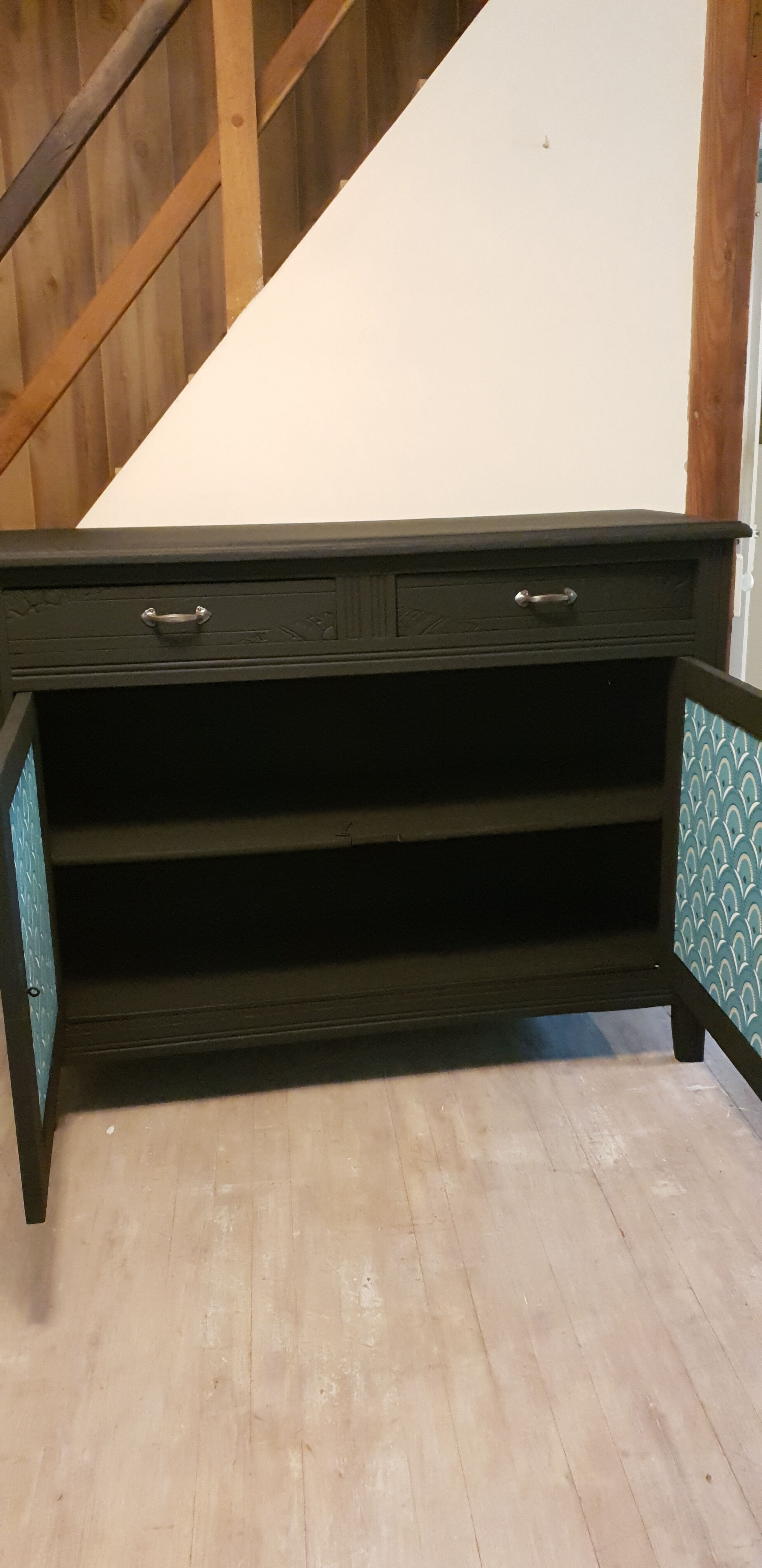 Black art deco buffet