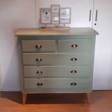 Commode scandinave vert forest
