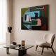 Original geometric abstract on canvas NO1.