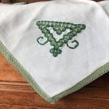8 vintage hand-embroidered napkins - 38x38 cm - Cotton