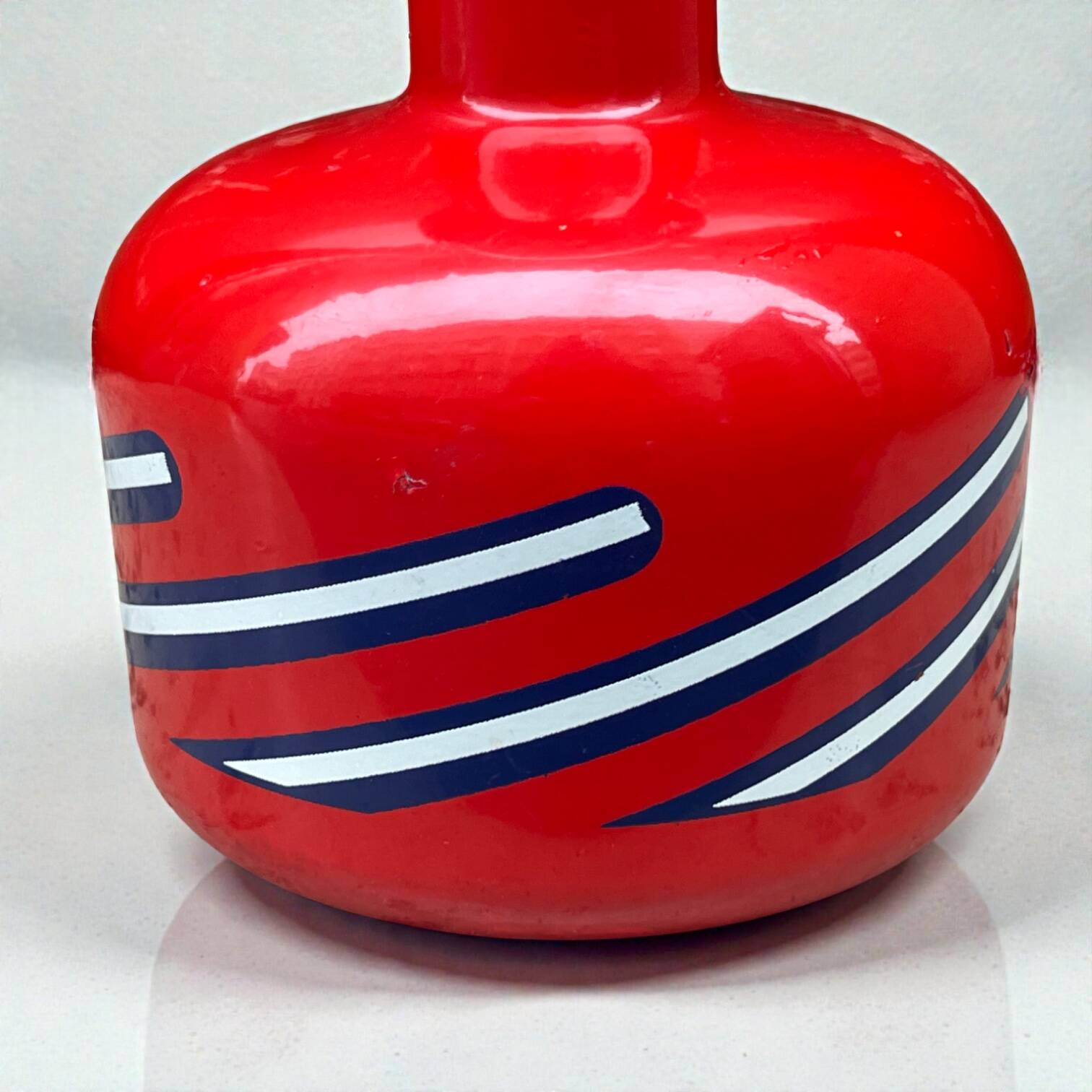 Bottle Lacryma Christi red Beccaro Italy 1970s Pop Art Space Age