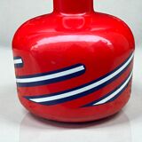 Bottle Lacryma Christi red Beccaro Italy 1970s Pop Art Space Age
