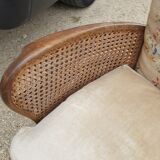 Pair of armchairs in walnut 1930