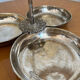 Metal servant, silver, antique