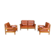 Banquette & fauteuils de style brésilien vintage 1960