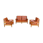 Banquette & fauteuils de style brésilien vintage 1960