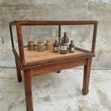 Old display cabinet shop display case or museum cabinet