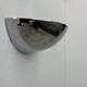 Vintage half-moon wall lamp, chrome-plated metal, France 1970