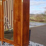 Old three-door wardrobe