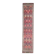 1970s vintage Turkish hand-knotted wool cotton pink runner rug 87x395