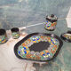 The Montoise Ceramics set of 5 art deco ceramic pieces.