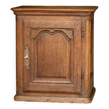 Rare: small piece of solid oak furniture (late 19th century). Bedside table, side table, wardrobe.