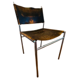Chaise boucle et lacet en cuir Se06 par Martin Visser pour 'T Spectrum