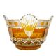 Mid-century modern fruit bowl, crystal, Poland, 1970s