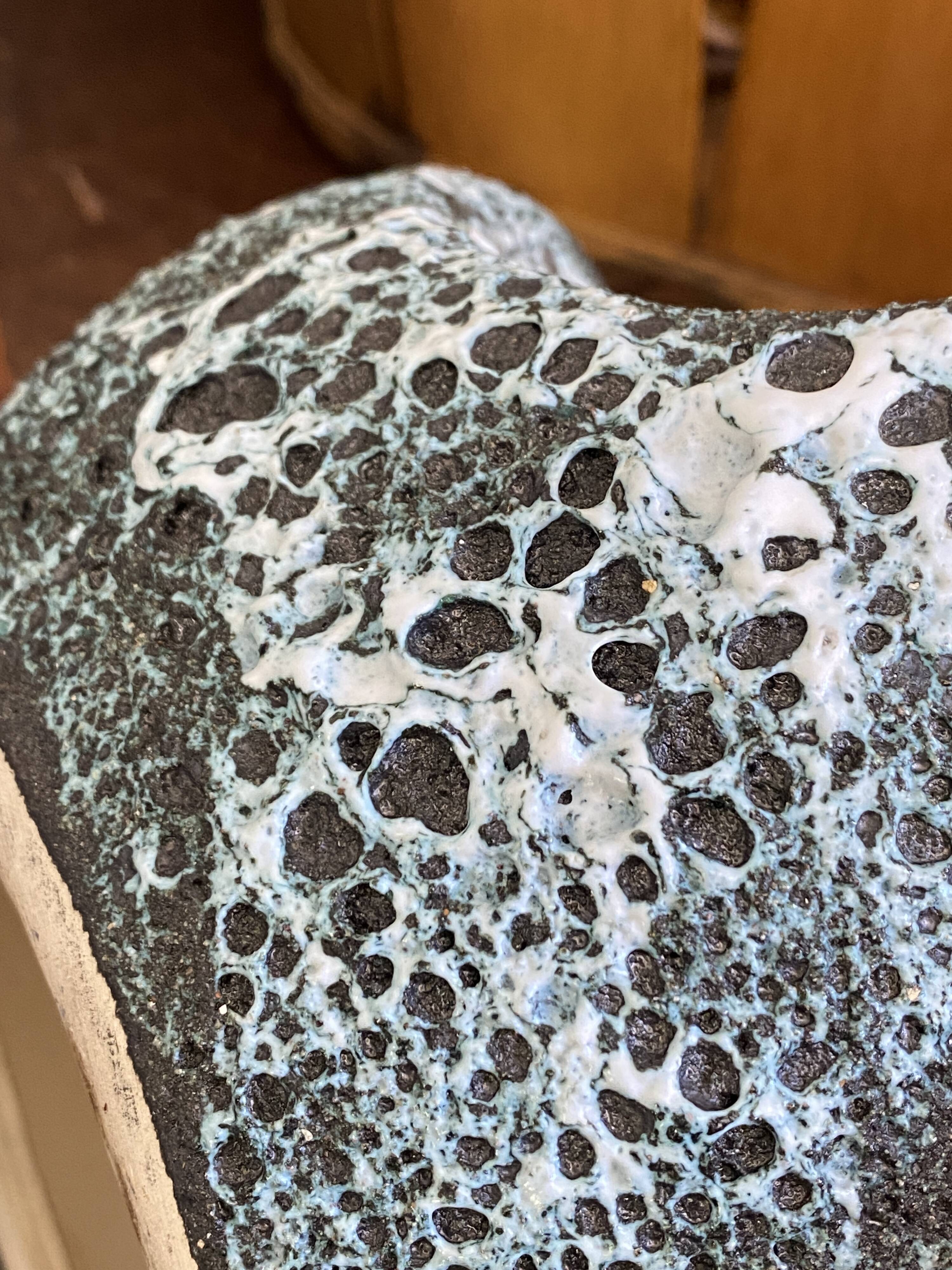 Ashtray, pocket tray, lava ceramic Vallauris