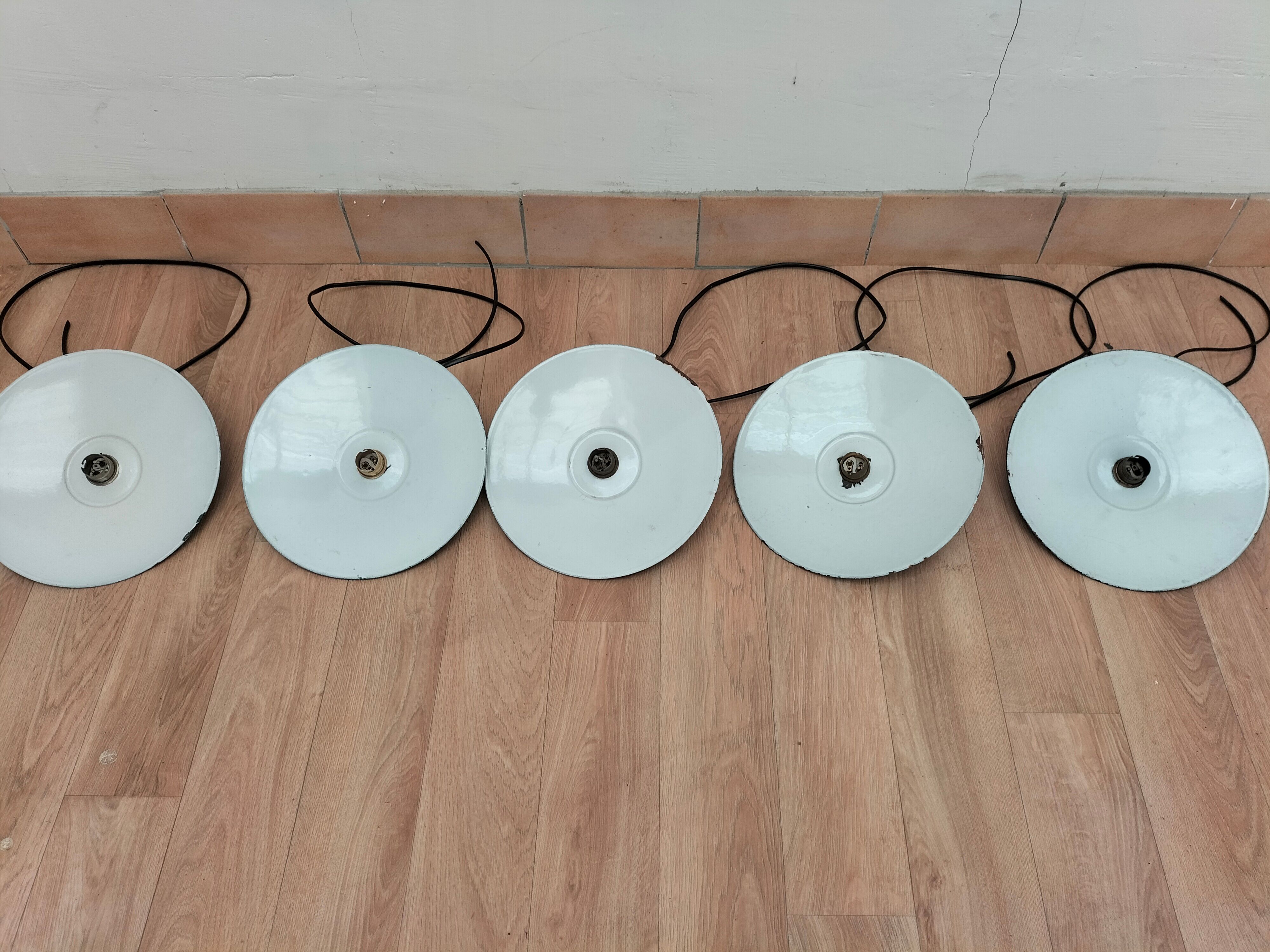 Set of antique lamps