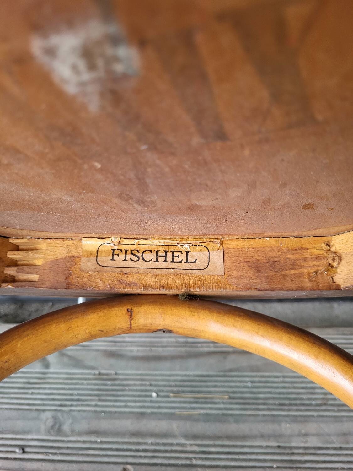 Pair of authentic antique Fischel Vintage bistro chairs